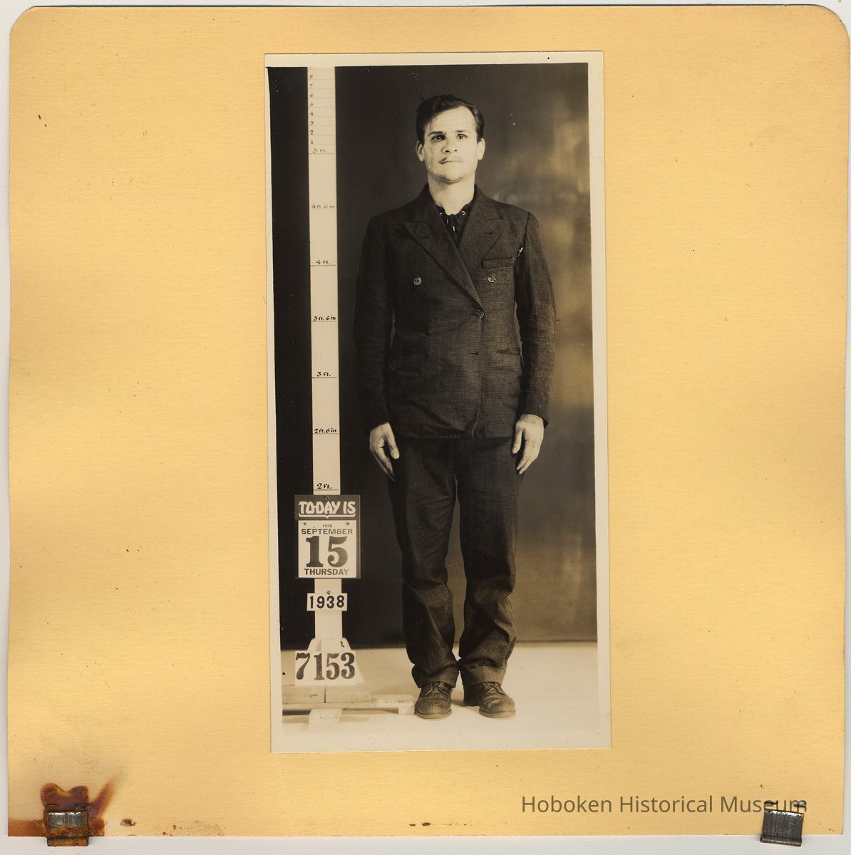 typical sheet with one photo; probably Herman Matson