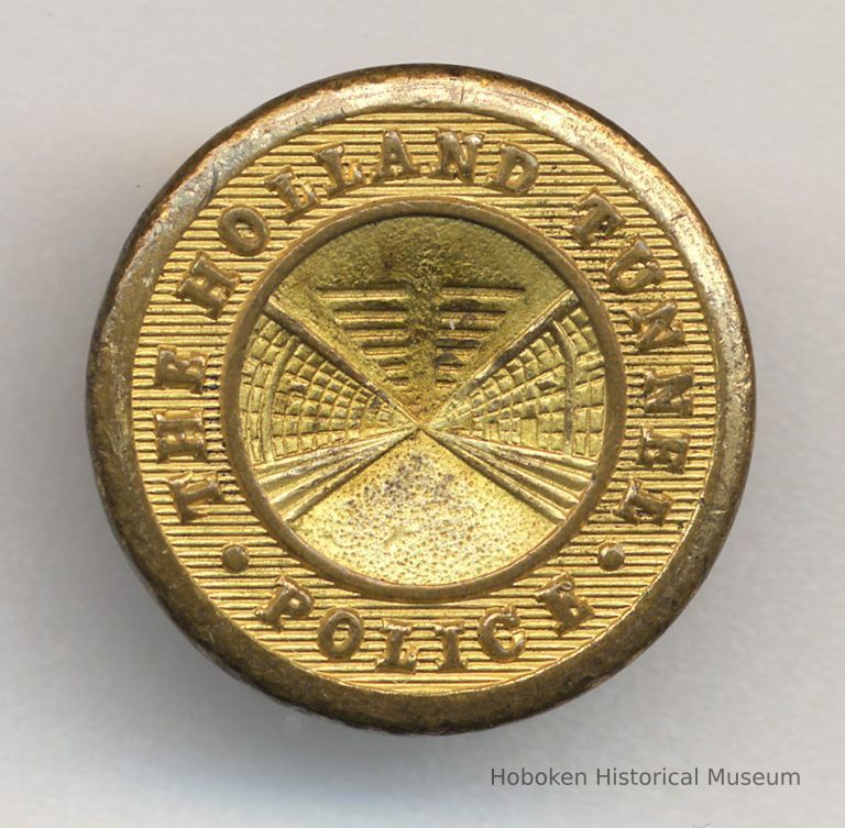 Button, coat sleeve: The Holland Tunnel Police. No date, circa 1930-1940. picture number 1