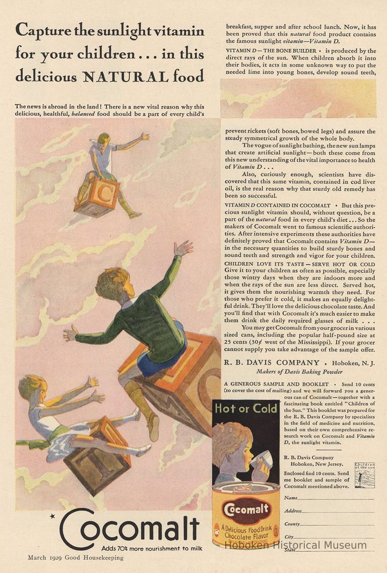 Cocomalt ad, Good Housekeeping, March 1929