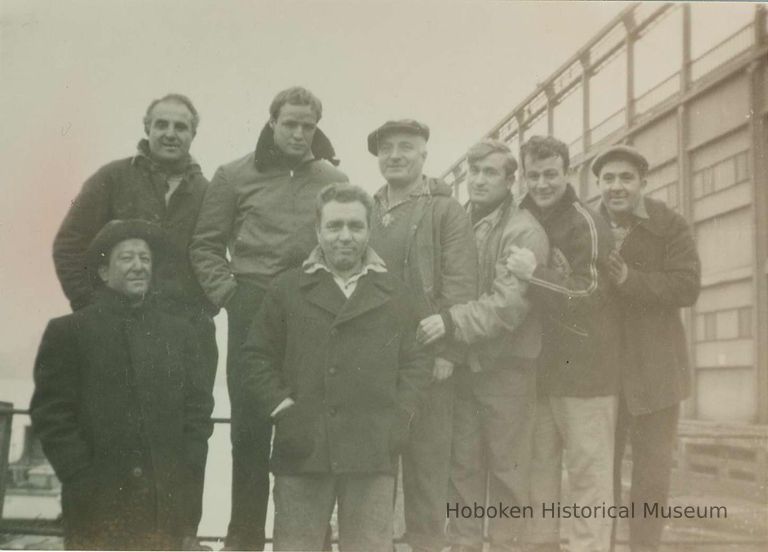 back row, second from left: Marlon Brando; with character actors & extras