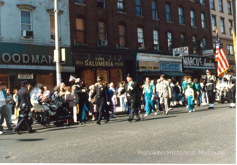 Color photo of the St. Patrick's Day Parade, Hoboken, 1987(?). picture number 1