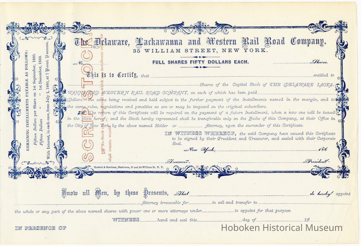 certificate portion