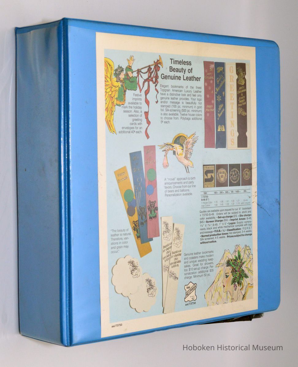 binder with cover: catalog page insert