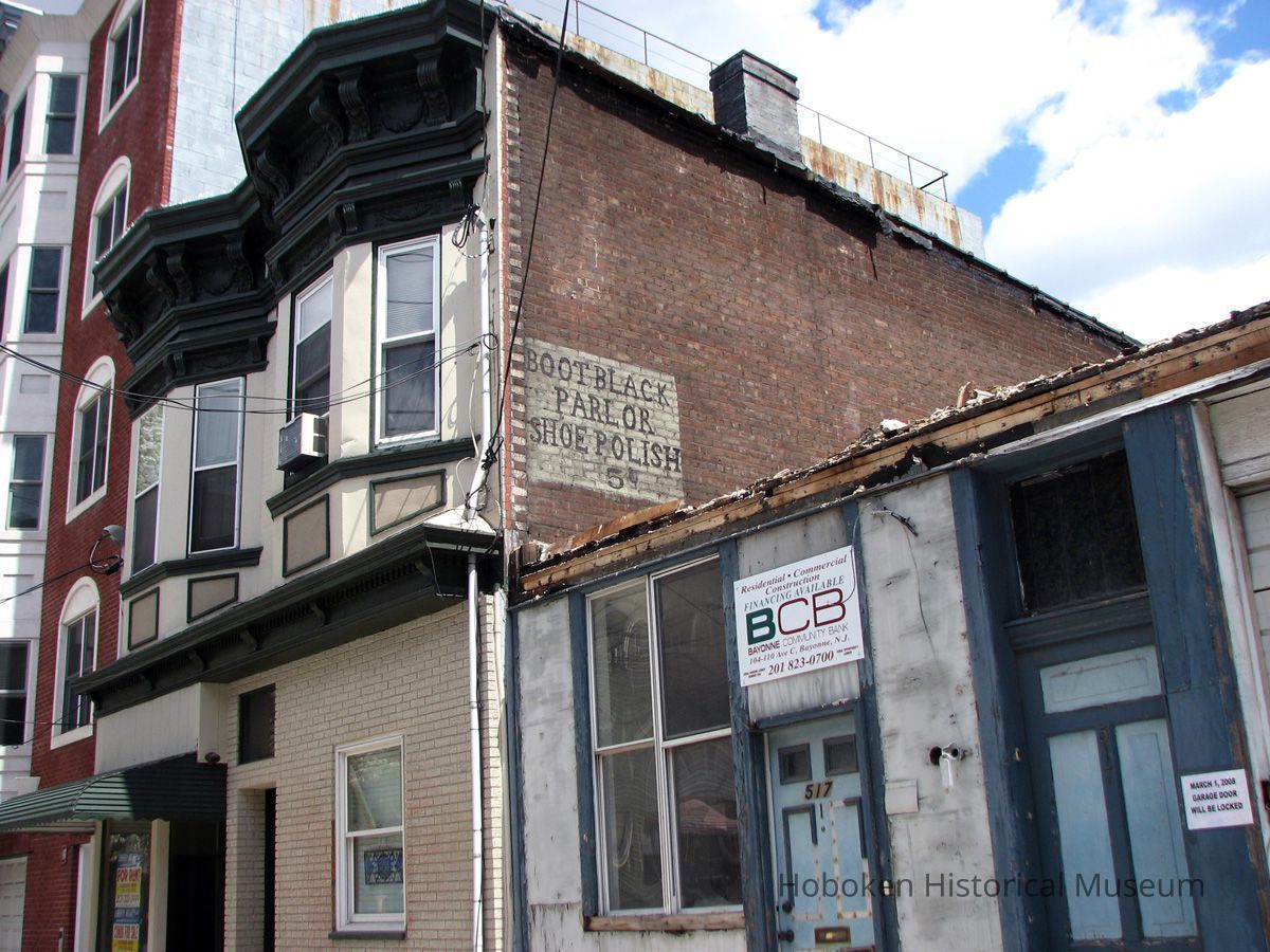 519 Adams St. exterior wall sign, image 1 wide view