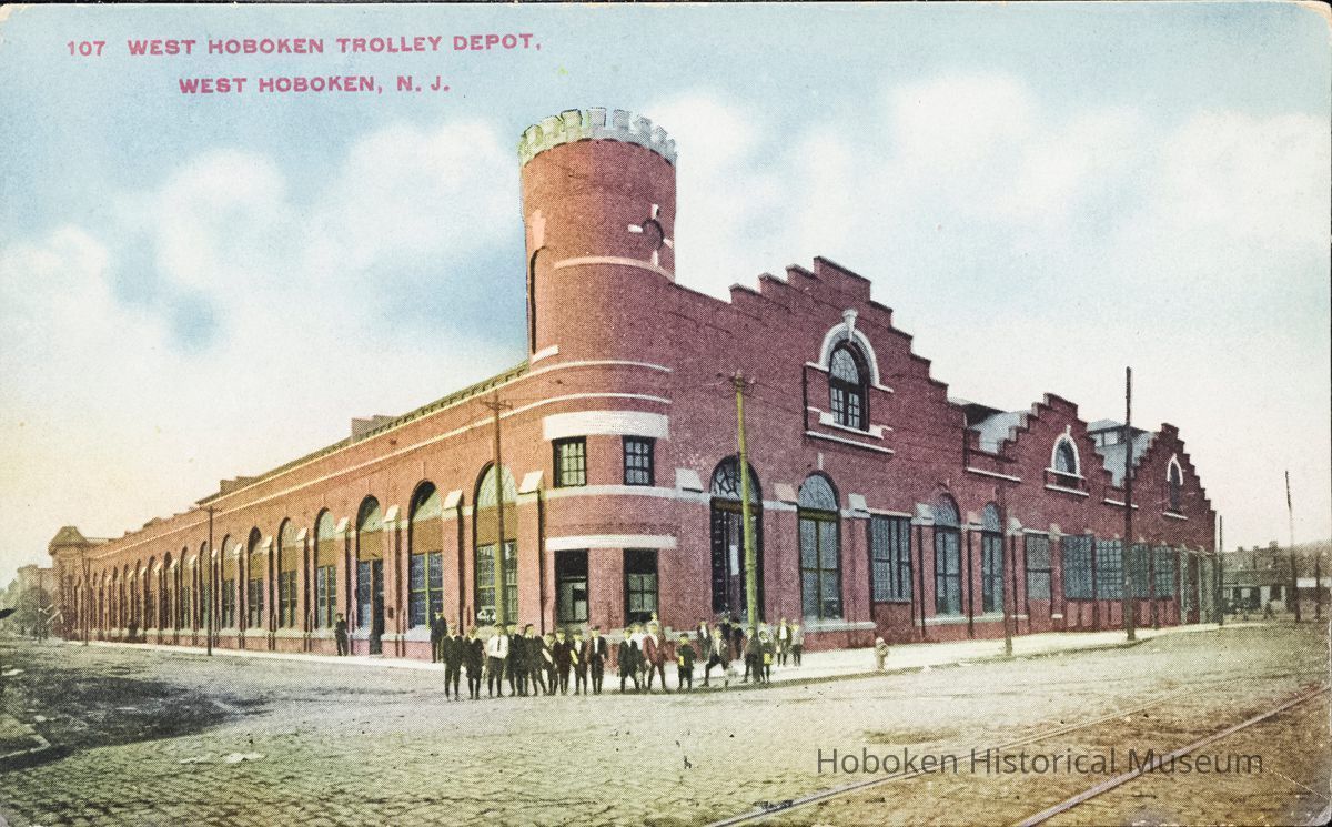 Postcard: 1067 Trolley Depot, West Hoboken, NJ picture number 1