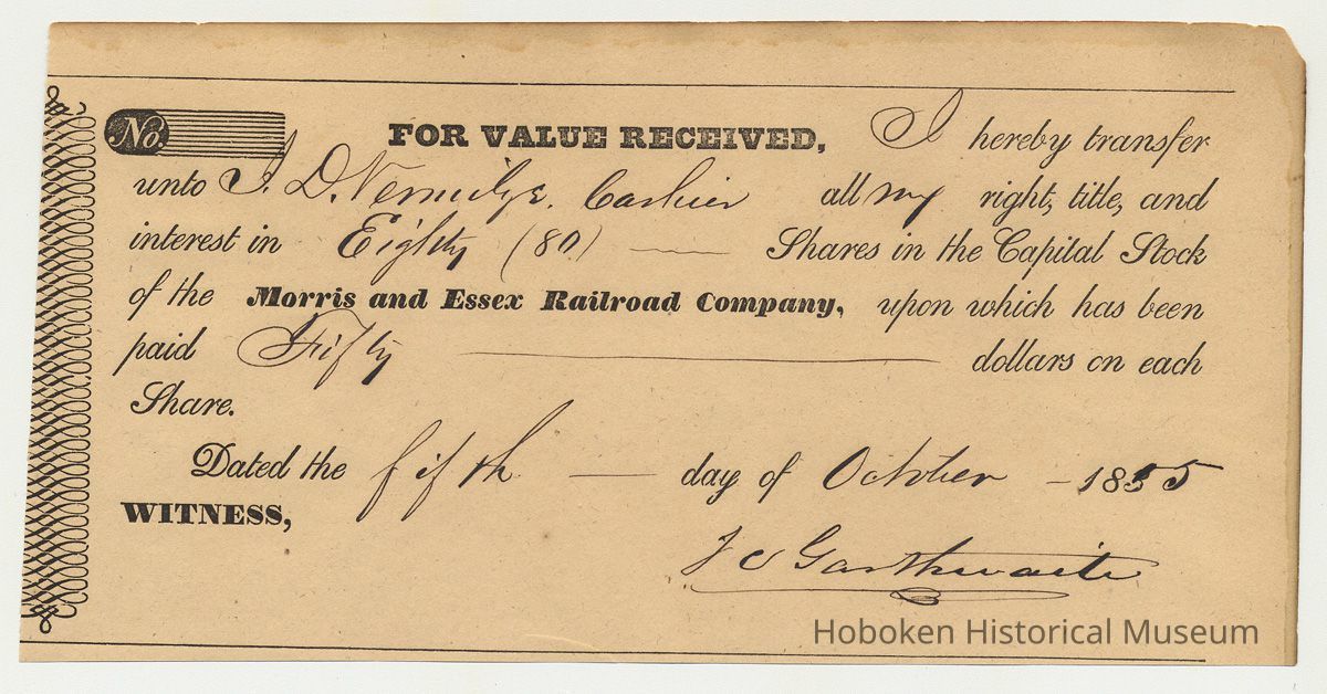 1: Gasthwaite, 80 shares, Oct. 5, 1855.
