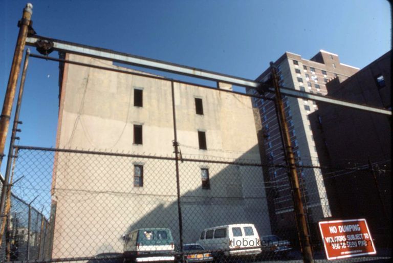 Color slide of building under renovation on or near Newark and Garden Sts., Hoboken, ca. 1984. picture number 1