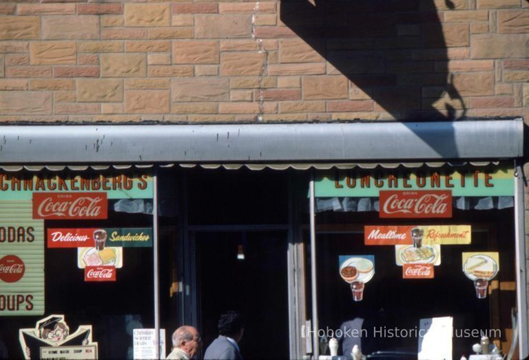 Color slide of Schnackenberg's Luncheonette, 1110 Washington St., Hoboken, October, 1984. picture number 1