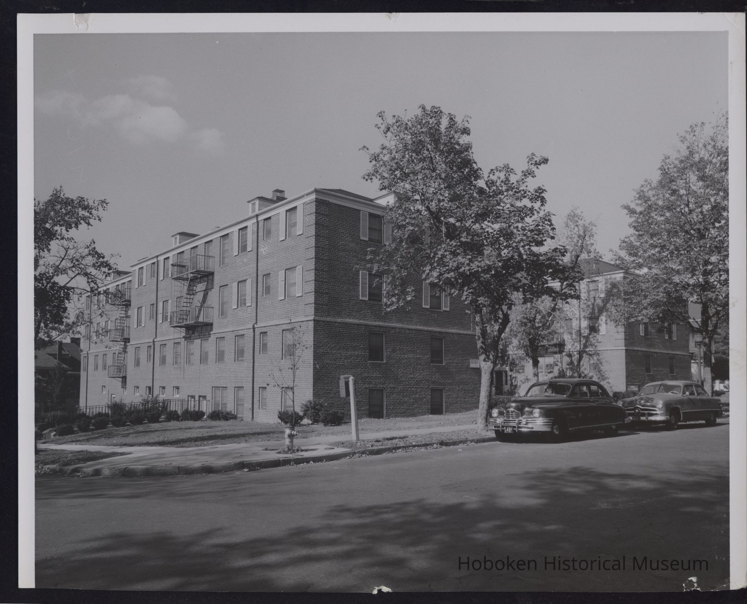 B&W photo of apartment building at 151 South Munn Avenue, East Orange. picture number 1