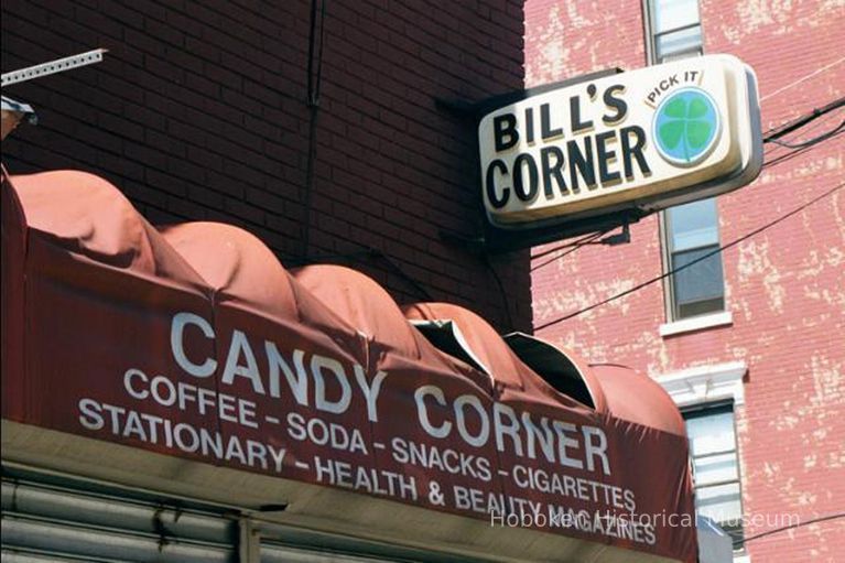 Color photo of two signs for Candy Corner (formerly Bill's Corner), 368 Willow Avenue, Hoboken, Sept., 1-5, 2001. picture number 1