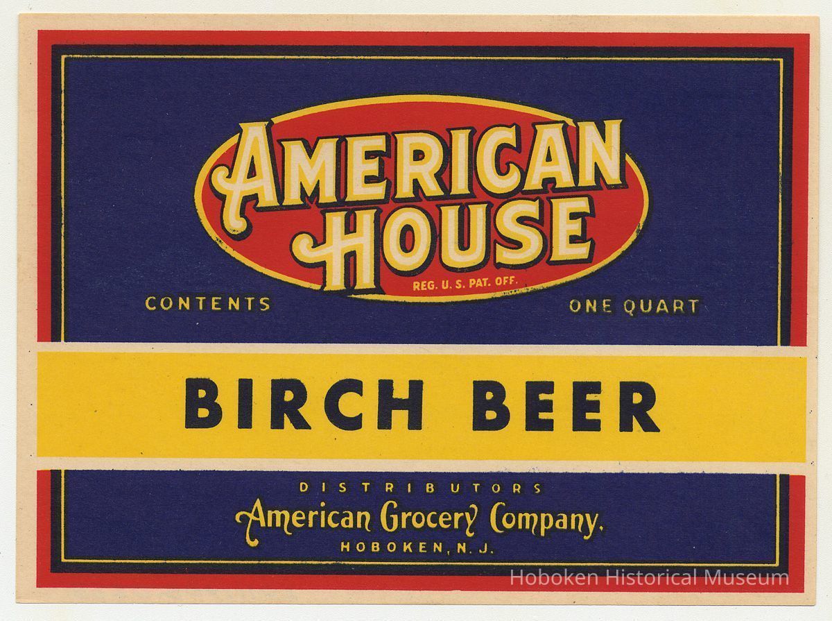 label - Birch Beer soda