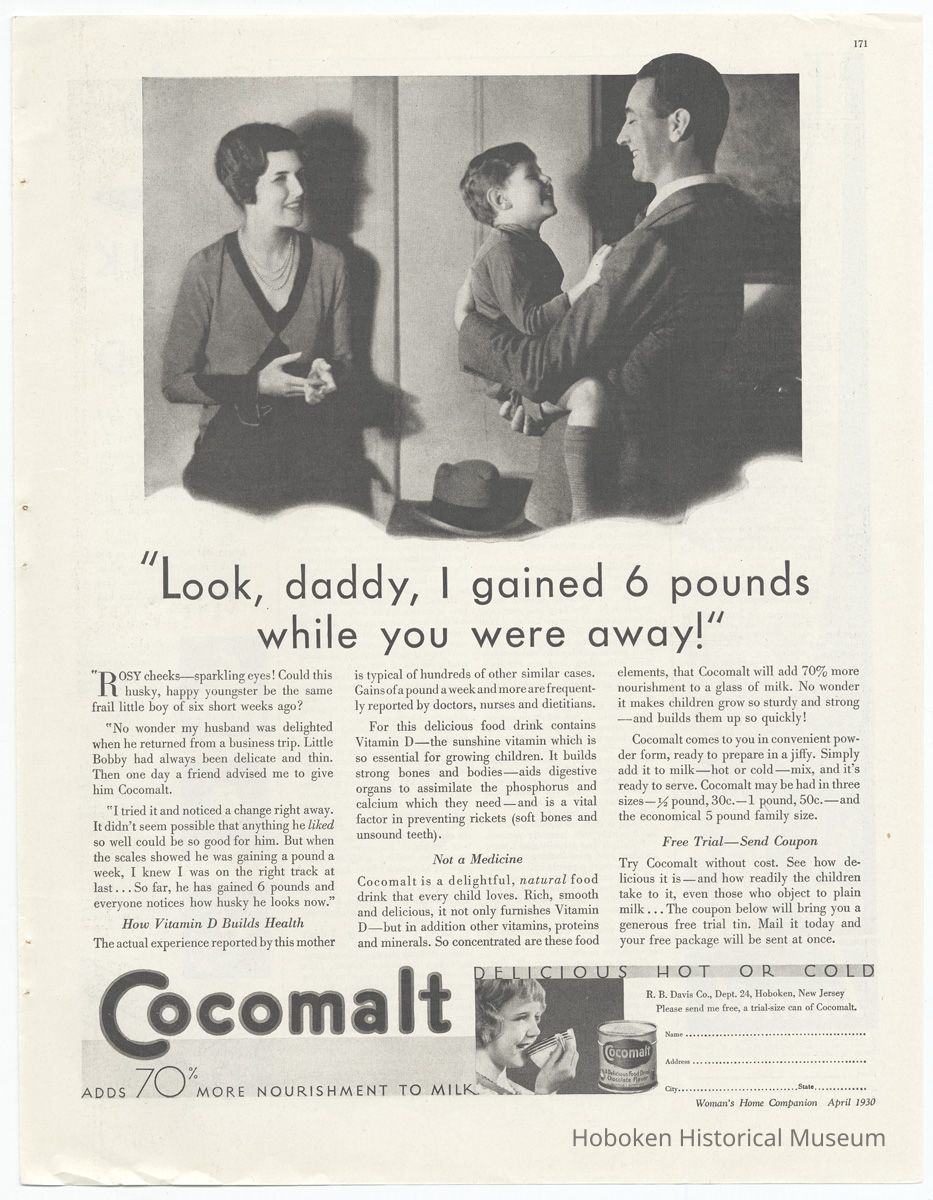 Cocomalt, Women's Home Companion, April 1930