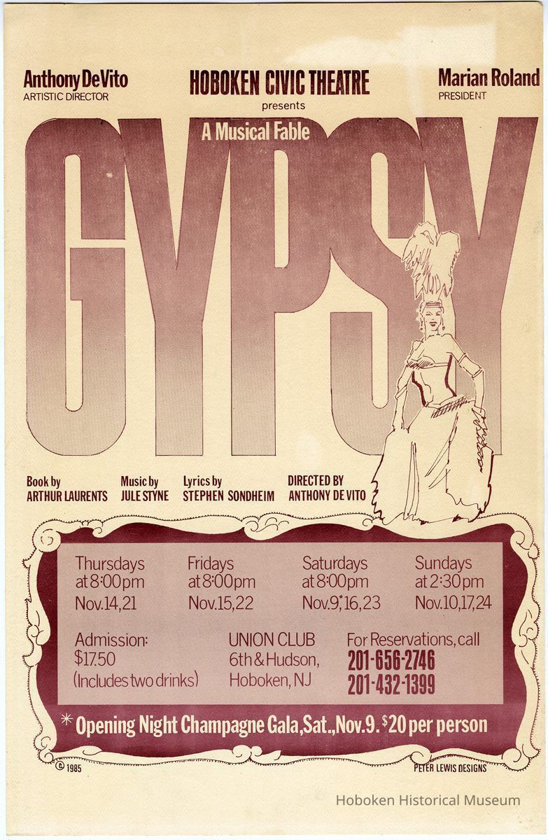 Hoboken Civic Theatre: Gypsy. A Musical Fable.