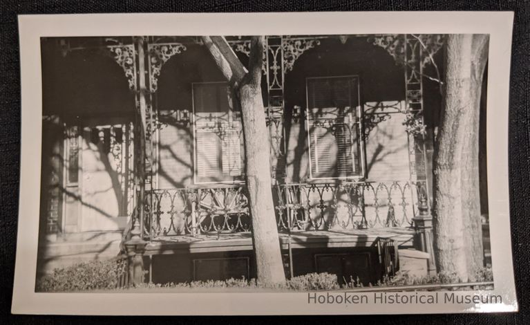 Front porch of 64 10th Street Hoboken, uncropped