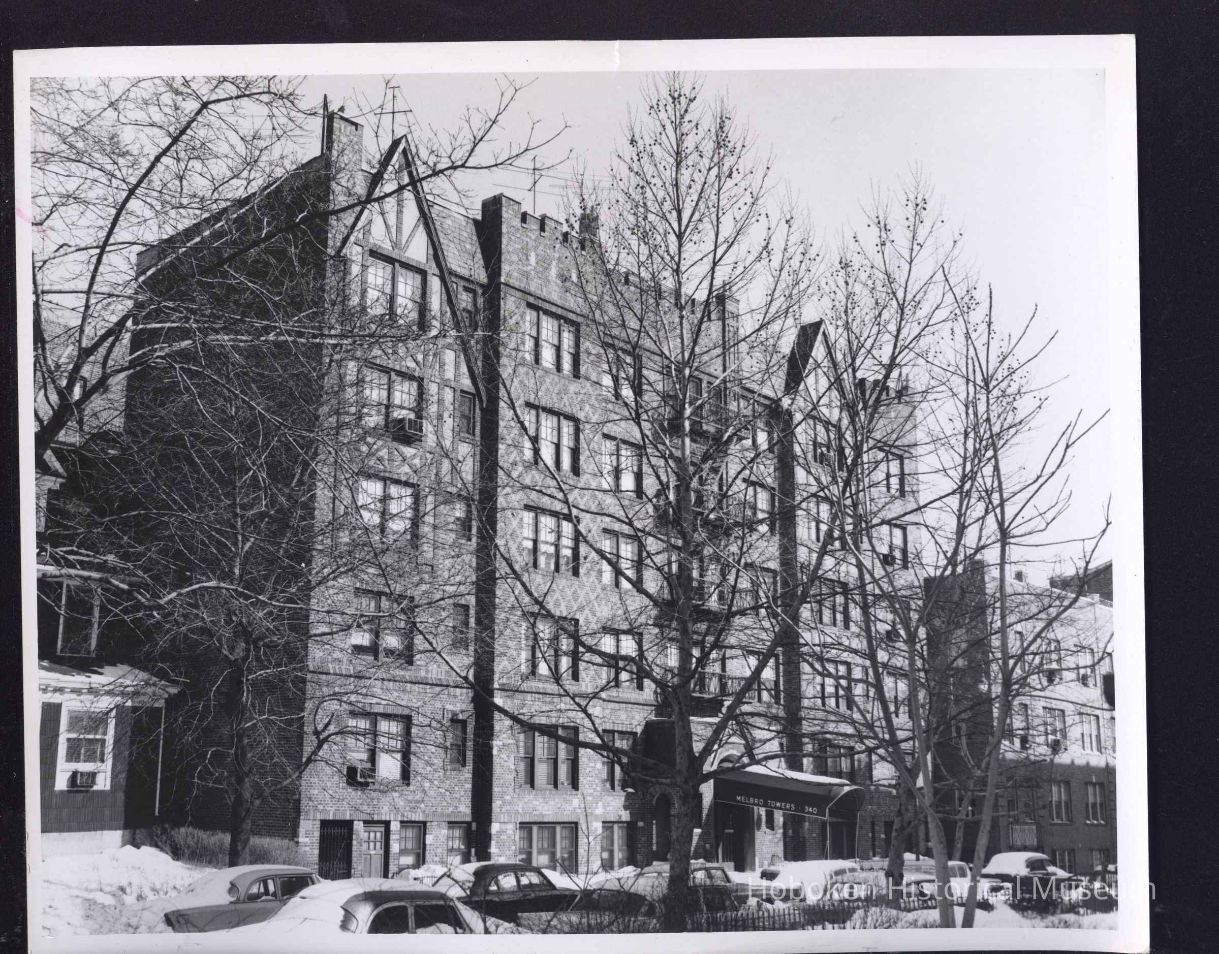 B&W photo of apartment building at 340 Fairmount Avenue, Jersey City. picture number 1