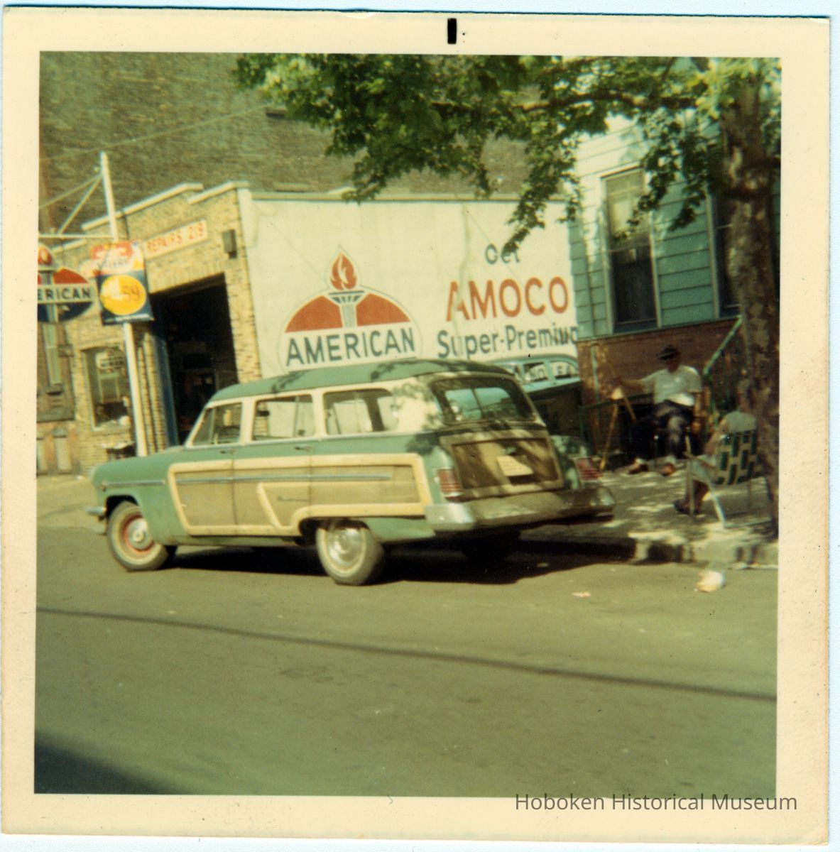 Digital scan of color photo of Joe's Auto Repair, 219 Clinton St., Hoboken, no date, ca. 1990. picture number 1