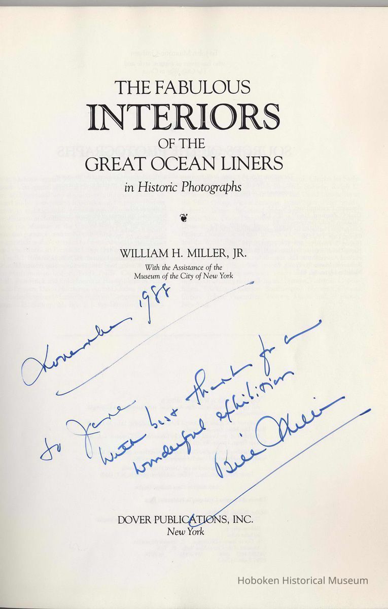 title page inscribed