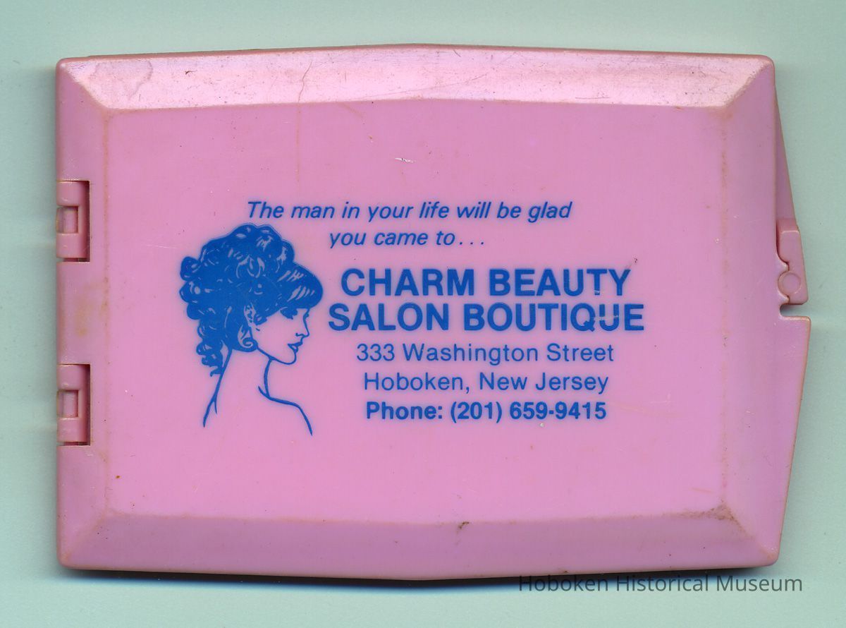 top of lid with imprinting.