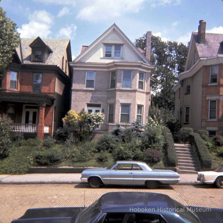 Color slide of the exterior of 907 Castle Point Terrace, Hoboken, August, 1972. picture number 1