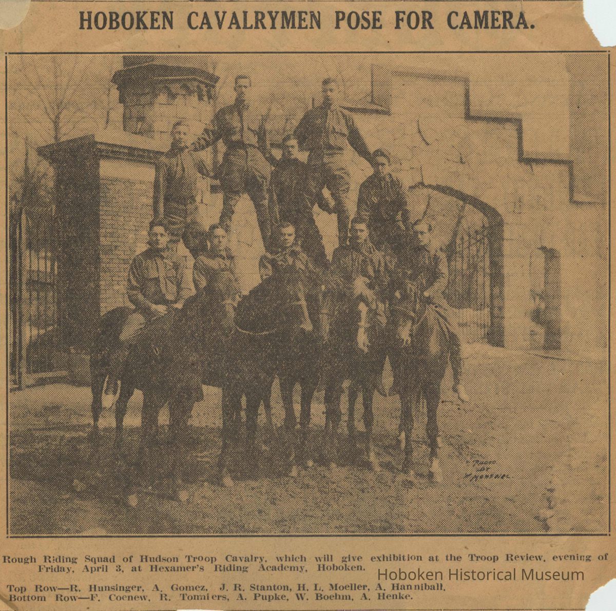Newspaper clipping from album with photo 