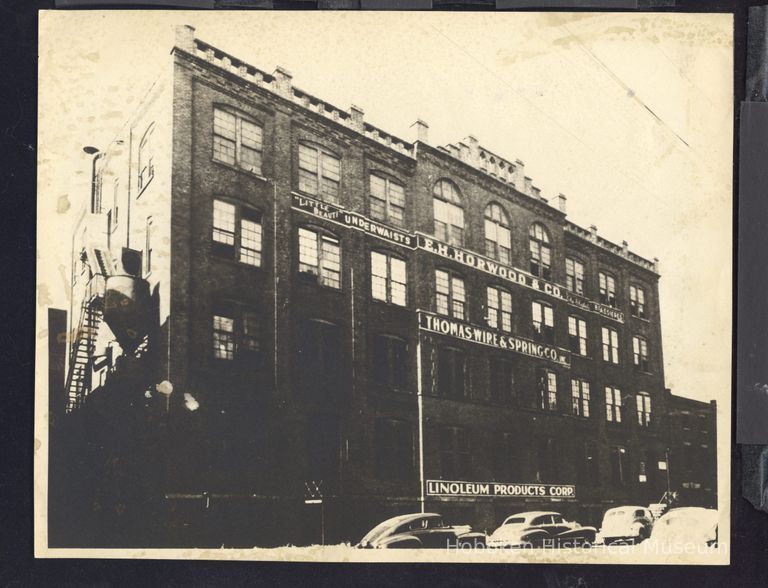 B+W photo of 10th St. and Clinton St., Hoboken, NJ. No date. picture number 1