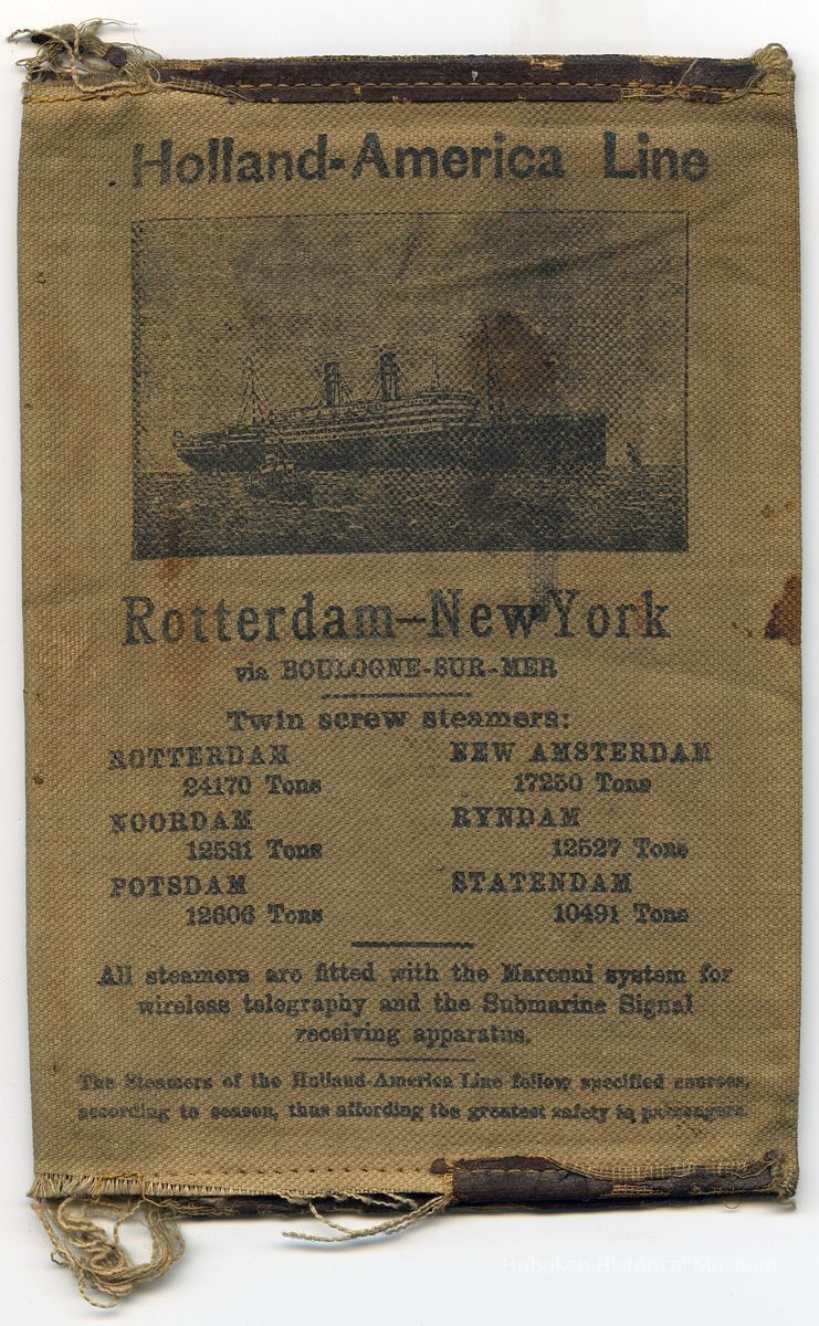 outside front (English language) - Holland-America Line