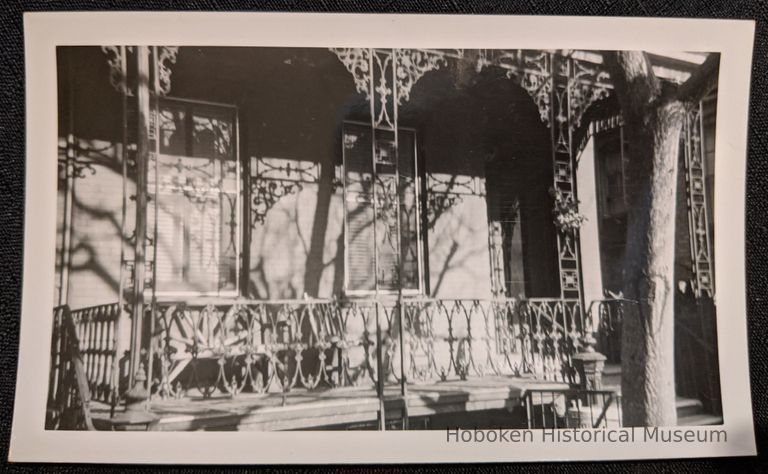 Front porch of 64 10th Street Hoboken.