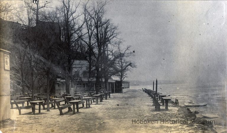 enhanced: Castle Point and River Walk, circa 1885.