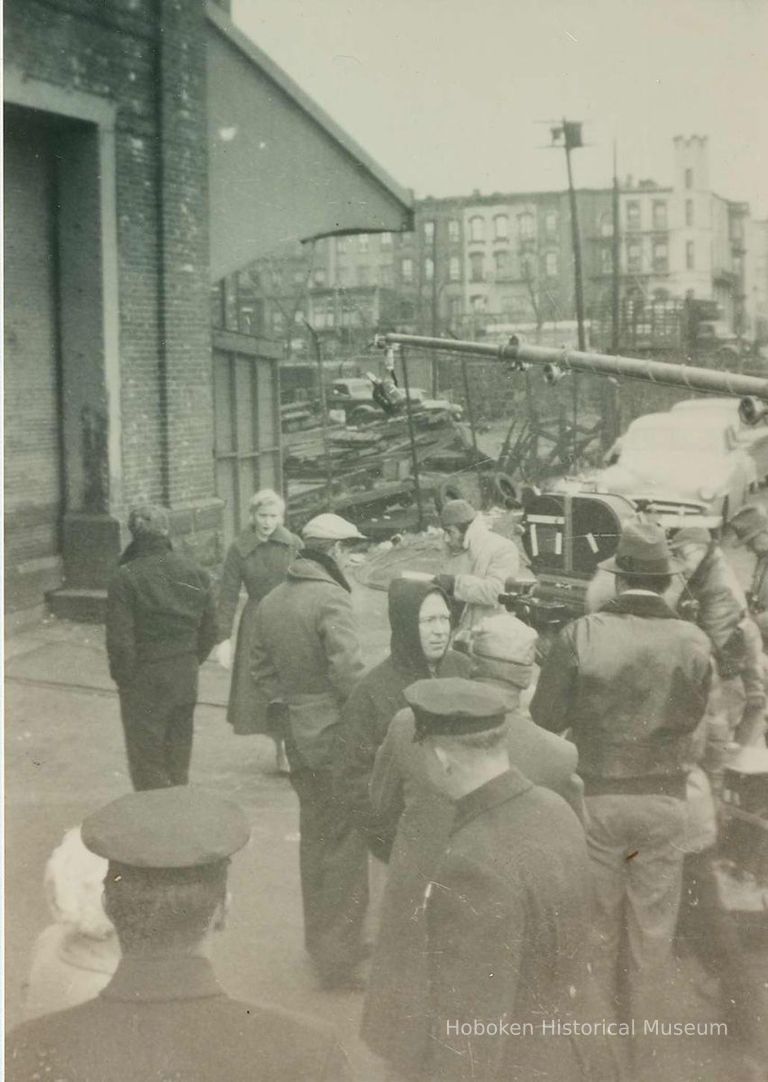 filming on location near Pier C