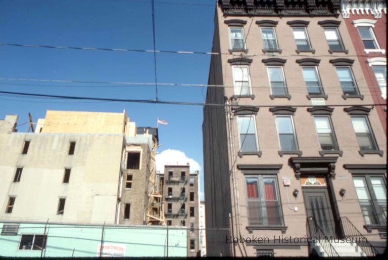 Color slide of building under renovation on or near Newark and Garden Sts., Hoboken, ca. 1984. picture number 1