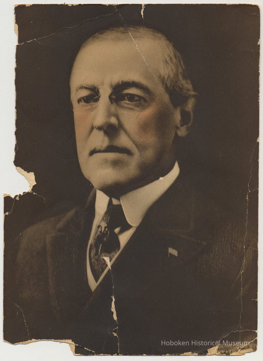 front: photo of Woodrow Wilson