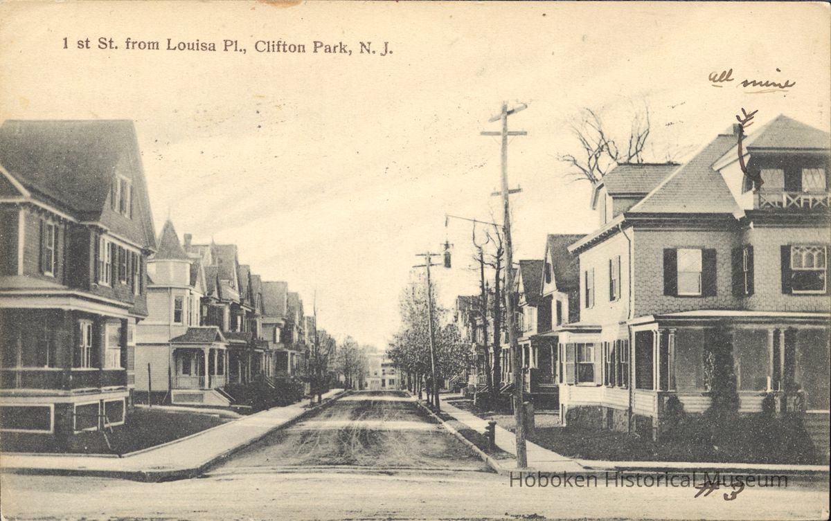 Postcard: 1st St., Clifton Park, NJ picture number 1