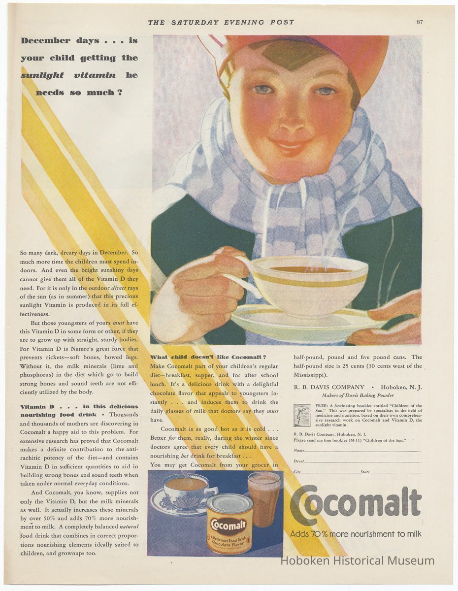 Cocomalt, Saturday Evening Post, Dec. 21, 1929