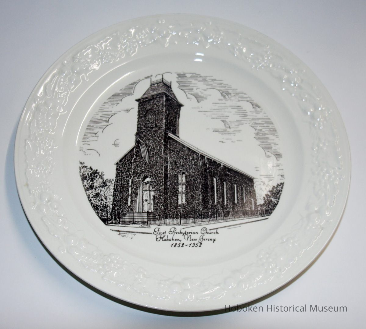 Plate: First Presbyterian Church centennial