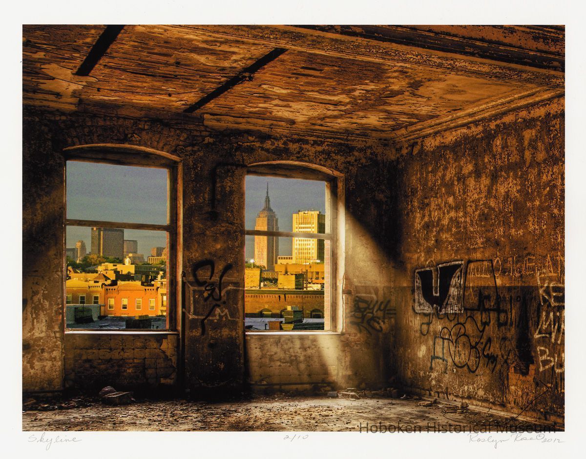 Roslyn Rose: Skyline; photomontage print