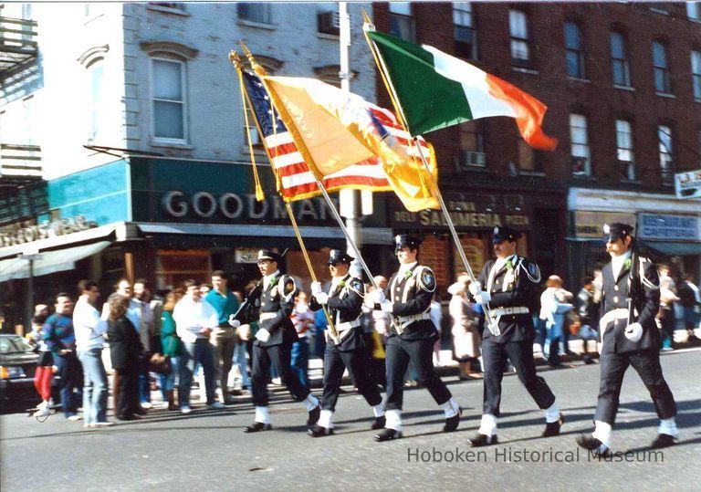 Color photo of the St. Patrick's Day Parade, Hoboken, 1987(?). picture number 1