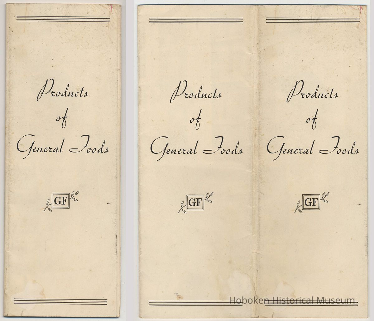 front cover: folded as designed; full front & back cover unfolded