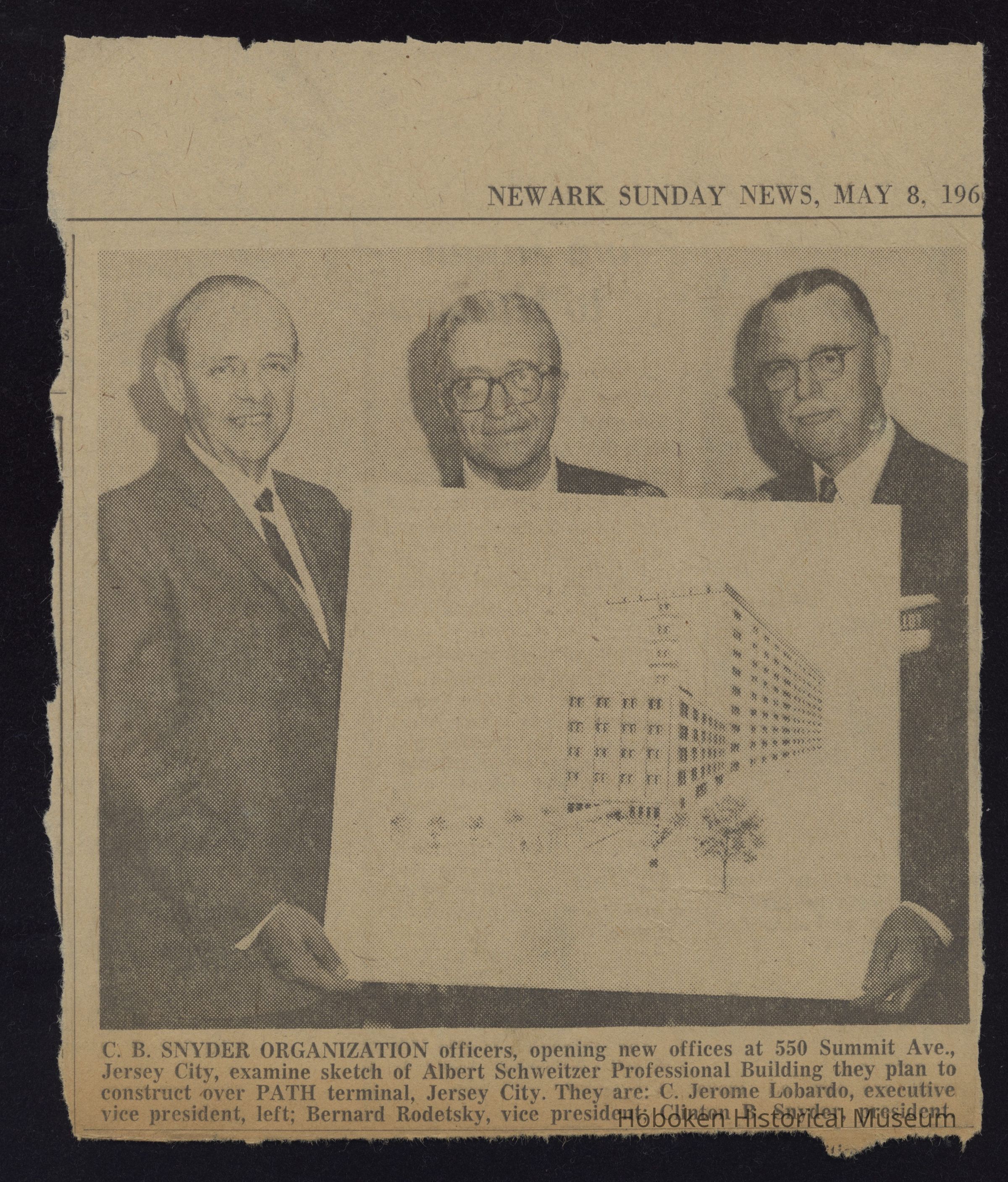 Two Newark Sunday News newspaper clippings dated May 8, 1966. picture number 1