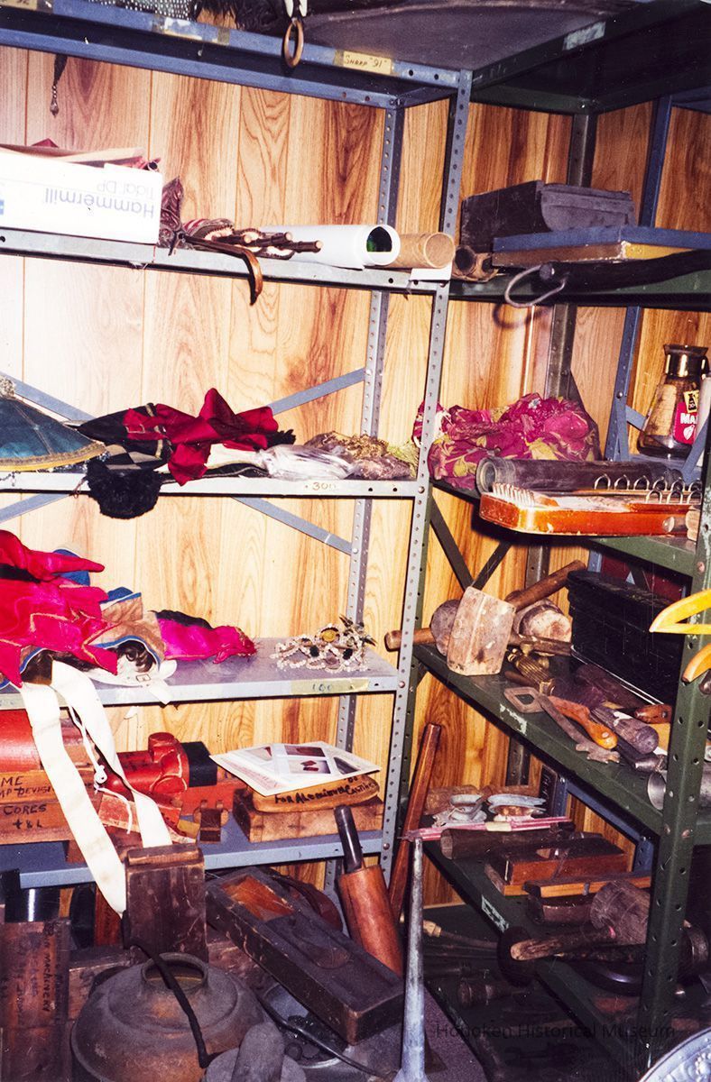 Nineteen color photos of collection storage area, Hoboken Historical Museum, building 5, former Maxwell House Coffee plant, Hoboken, ca. April, 2002. picture number 1