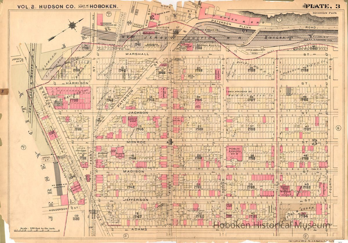 Hopkins Atlas 1923 plate three full map