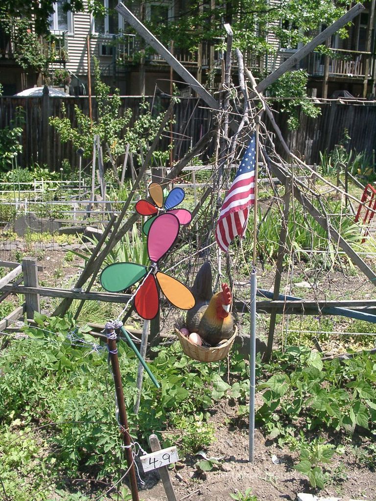 Digital color image of the gardens and people on the Secret Gardens Tour, Hoboken Historical Museum, Hoboken, June 9, 2002. picture number 1