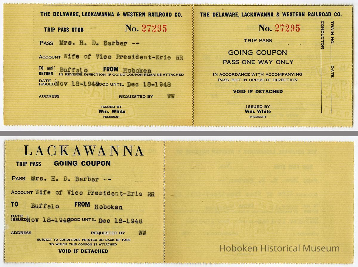 Pass, front and back