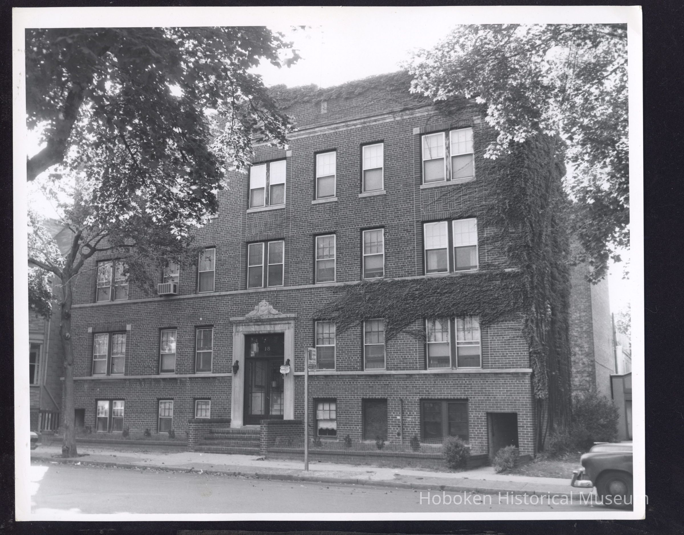 B&W photo of apartment building at 16-18 North 12th Street, Newark. picture number 1