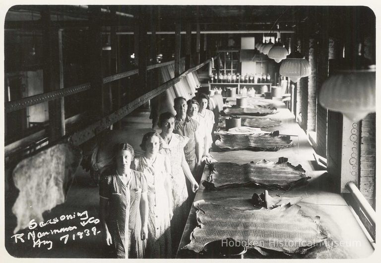 B+W photo of R. Neumann & Co. seasoning department, Hoboken, August 7, 1939. picture number 1