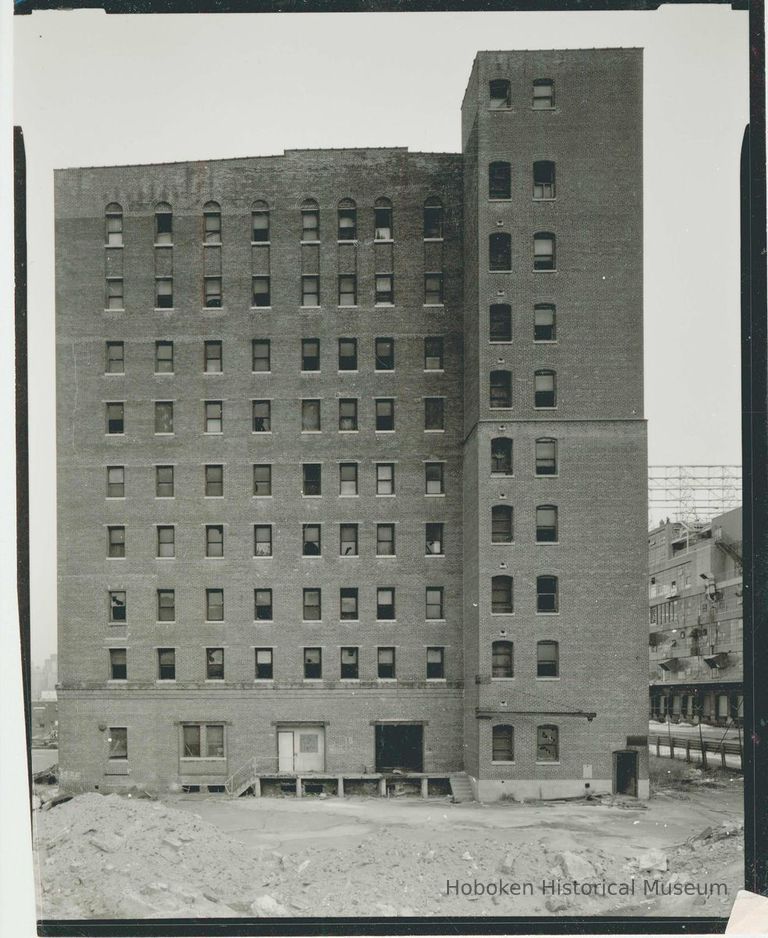 B+W photo of buildings, interiors and exteriors, of the Bethlehem Steel Shipyard, Hoboken Division, no date (ca 1990.) picture number 1