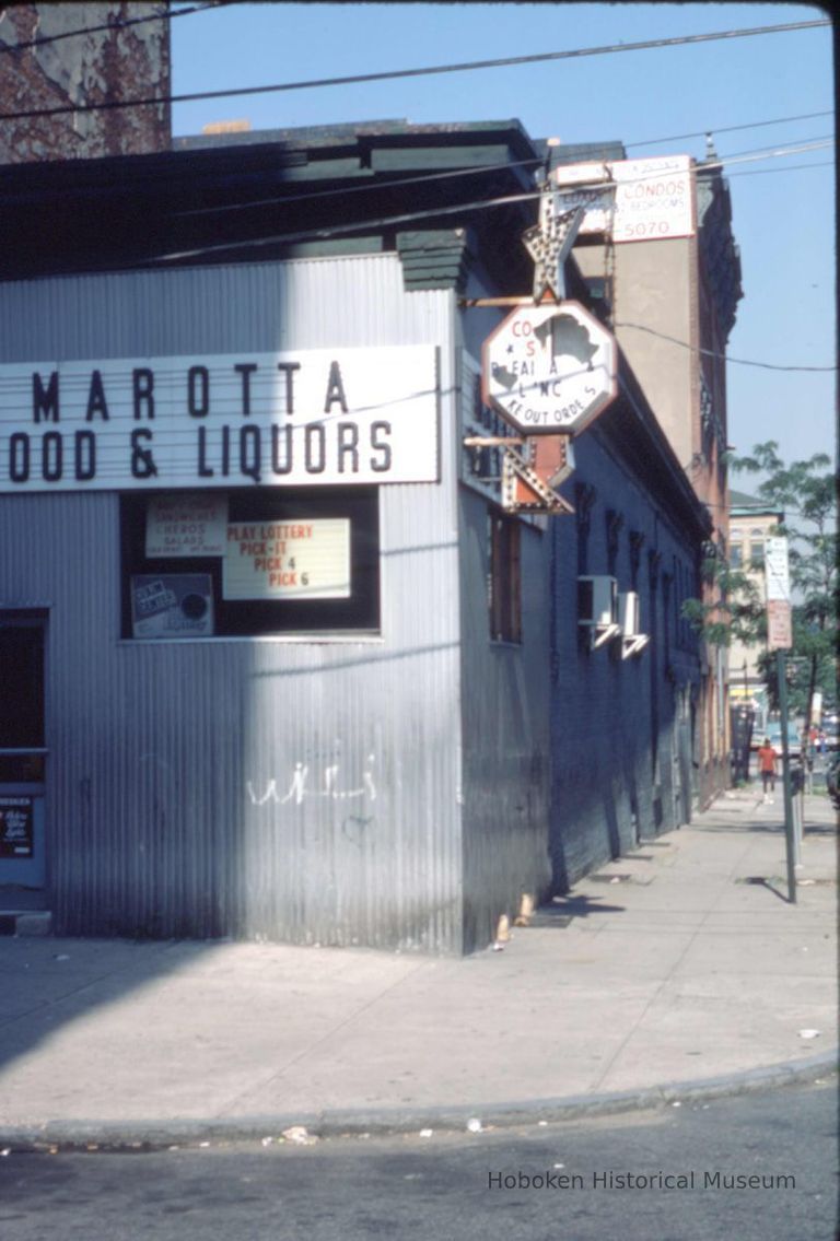 Color slide of buildings on or near First and Clinton Sts., Hoboken, ca. 1983-84. picture number 1