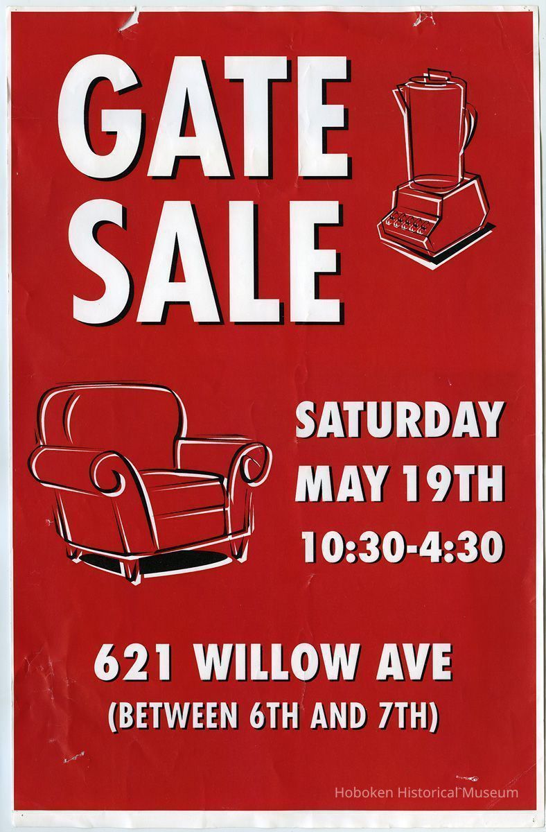 gate sale, 05-19-2001, 621 Willow Ave.