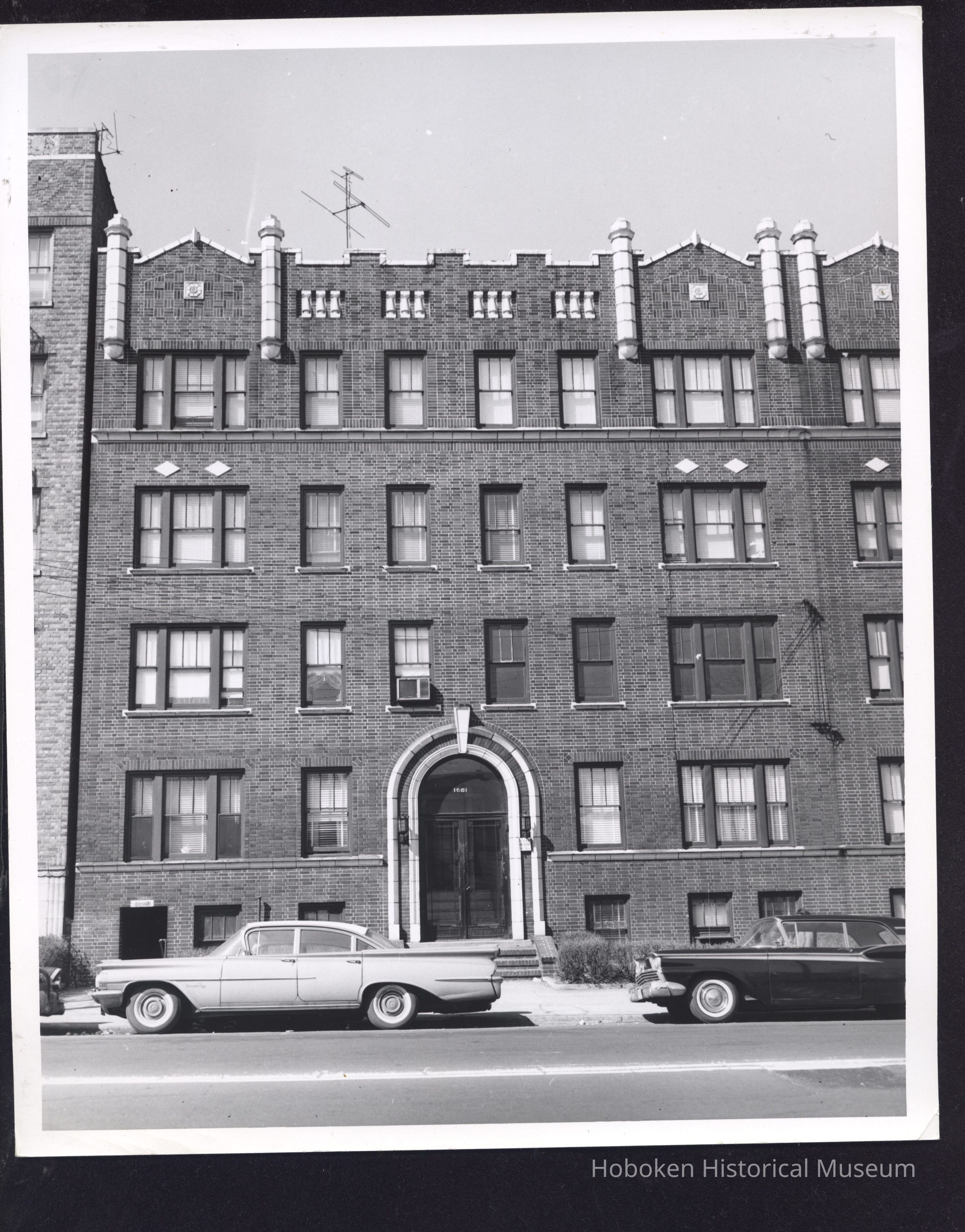 B&W photo of apartment building at 1861 John F. Kennedy Boulevard, Jersey City. picture number 1