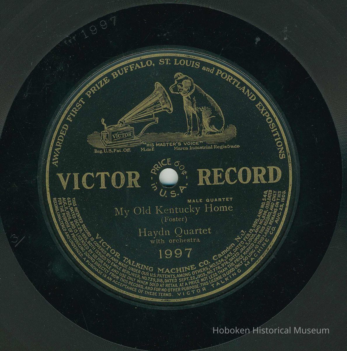 Record: My Old Kentucky Home. By Stephen Foster. Haydn Quartette with orchestra. picture number 1