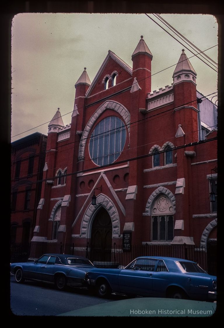 Color slide of eye-level view of façade at 827 Bloomfield between 8th & 9th formerly the First Church of Christ Scientist picture number 1